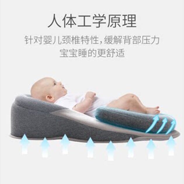 嬰兒斜坡防吐奶枕 嬰兒定型床：圖片 3