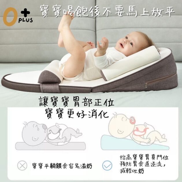 嬰兒哺乳枕餵奶枕 可調角度斜坡防溢奶床：圖片 2