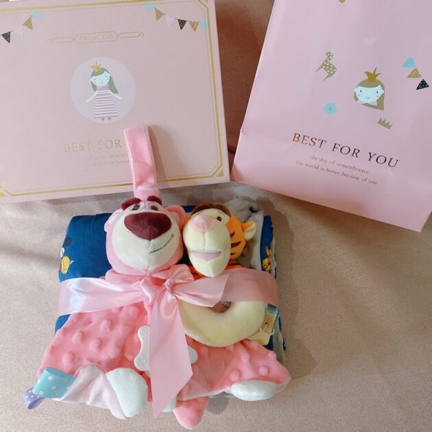 1 gift set客製迪士尼新生兒禮盒 安撫巾禮盒：圖片 8