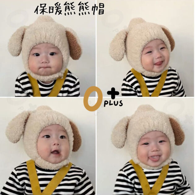 兒童保暖造型毛帽 寶寶毛帽：圖片 2