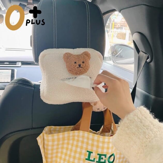小熊面紙盒  車用紙巾袋 濕紙巾套：圖片 4