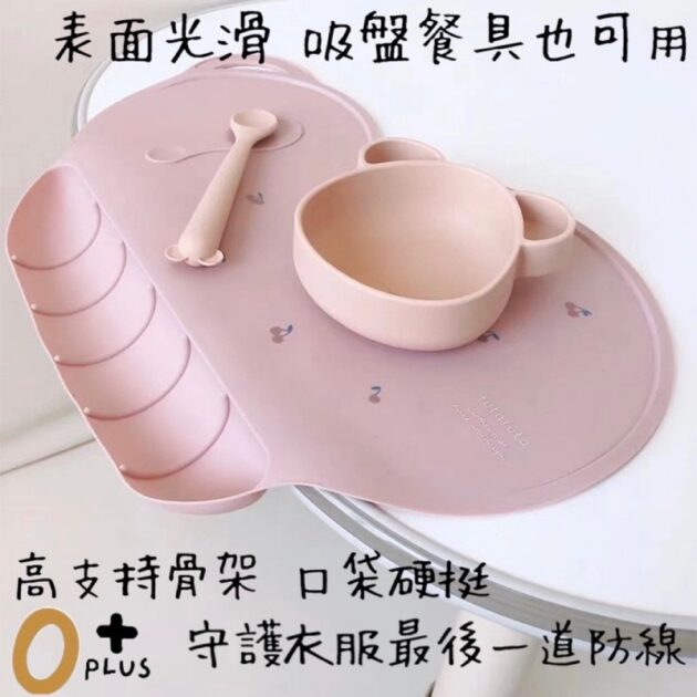韓國ins 寶寶餐墊 防落食餐墊 多功能 防水餐墊 餐桌墊 圍兜 矽膠餐墊 吸盤餐具 寶寶餐具 blw：圖片 4