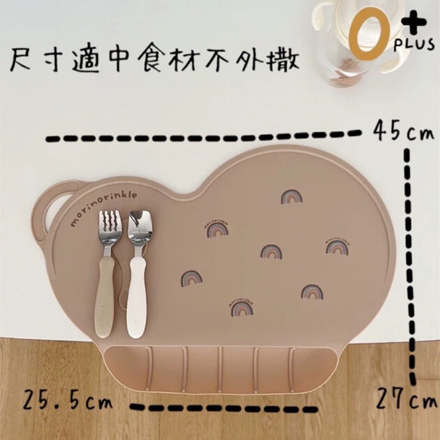 韓國ins 寶寶餐墊 防落食餐墊 多功能 防水餐墊 餐桌墊 圍兜 矽膠餐墊 吸盤餐具 寶寶餐具 blw：圖片 8