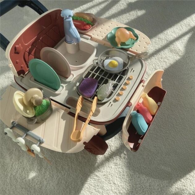 有聲燈光兒童廚房玩具 扮家家酒玩具：圖片 2