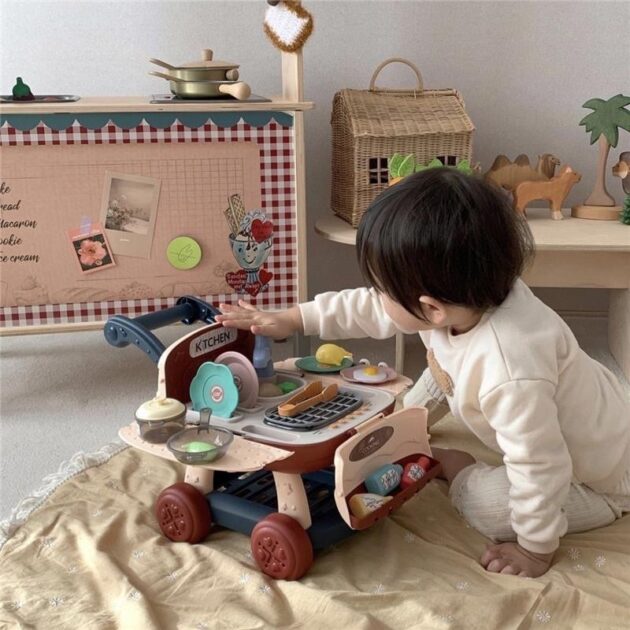 有聲燈光兒童廚房玩具 扮家家酒玩具：圖片 7