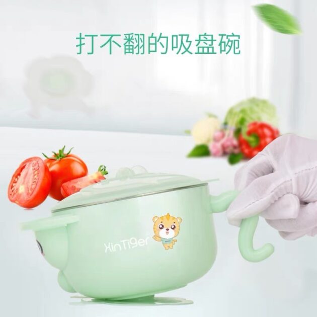 寶寶注水保溫碗304不鏽鋼兒童碗：圖片 2