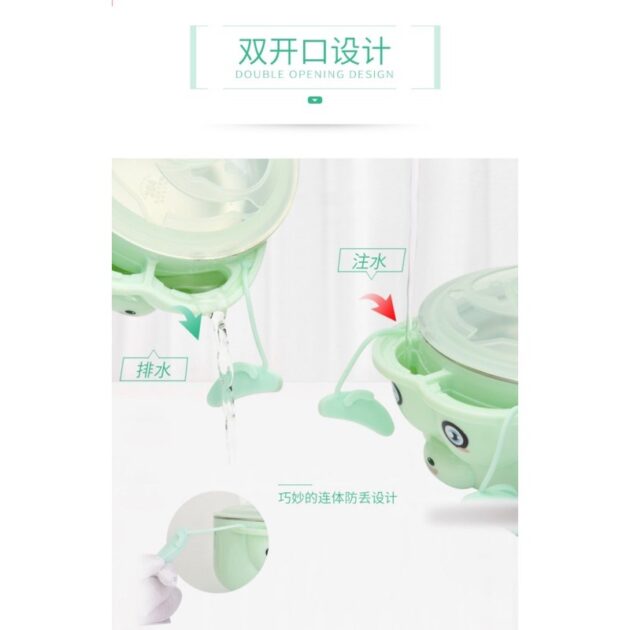 寶寶注水保溫碗304不鏽鋼兒童碗：圖片 5